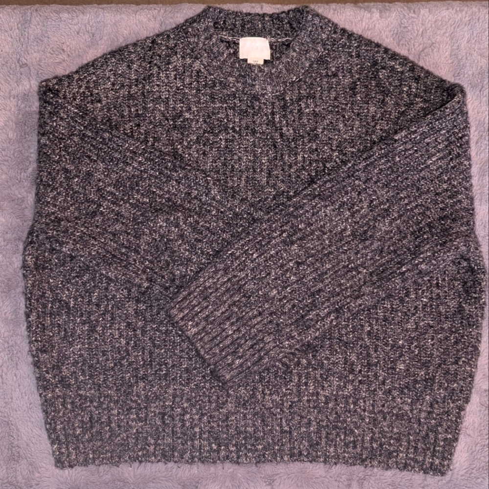 H&M Men's Charcoal Crewneck Sweater